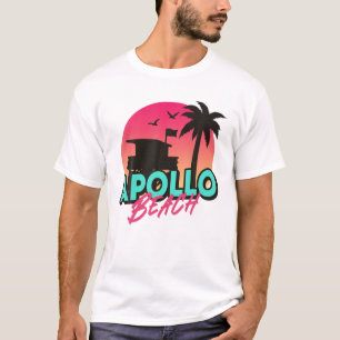 Vintage Apollo Beach Florida Palm Trees FL Souveni T-Shirt