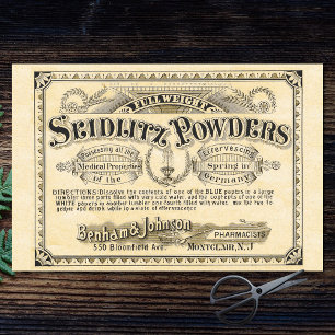 Vintage Apothecary Advertisement Decoupage Paper