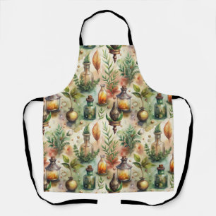 Vintage Apothecary Bottles Pattern (1) Apron