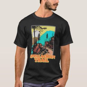 Vintage Appalachian Trail Overlook Mountains Retro T-Shirt