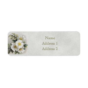 Vintage Apple Blossom Return Address Avery Label