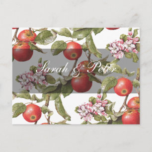 Vintage Apple Blossom Save-the-Date Announcement Postcard
