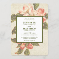 Vintage Apple Blossom | Wedding Invitation