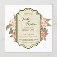Vintage Apple Blossom | Wedding Invitation
