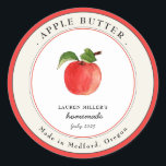 Vintage Apple Butter  jar Canning label<br><div class="desc">Personalised hand painted watercolor vintage style Apple Butter label. Perfect for home canning and gift giving.  Fill your information on label and enjoy.</div>
