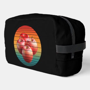 Vintage apple fruits heathy food  dopp kit