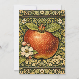 Vintage apple painting invitation