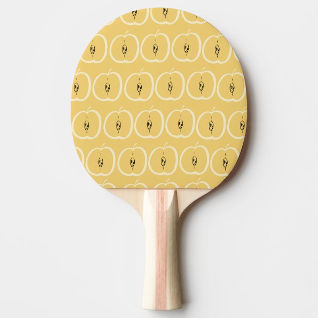 Vintage Apple Pattern: Wallpaper Design. Ping Pong Paddle (Front)