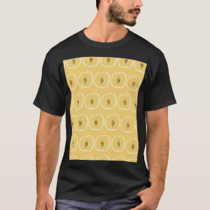 Vintage Apple Pattern: Wallpaper Design. T-Shirt