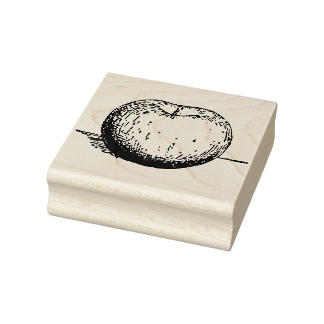 Vintage Apple Rubber Stamp (Stamp)