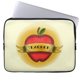 Vintage Apple Tattoo Teacher Electronics Bag