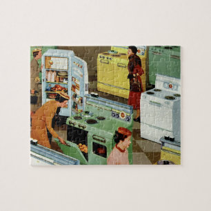 Vintage Appliance Showroom Store Business Retail Jigsaw Puzzle