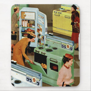 Vintage Appliance Showroom Store Business Retail Mouse Pad