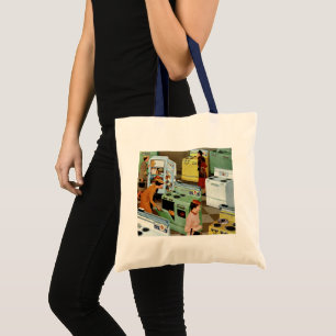 Vintage Appliance Showroom Store Business Retail Tote Bag
