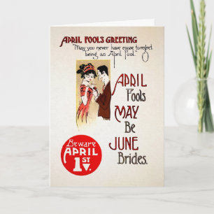 Vintage April Fools Greeting Card 