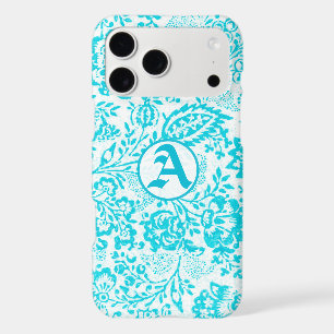 Vintage Aqua Turquoise Damask Personalised iPhone