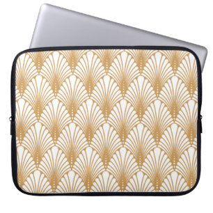 Vintage Arabesque Geometric Seamless Pattern Laptop Sleeve