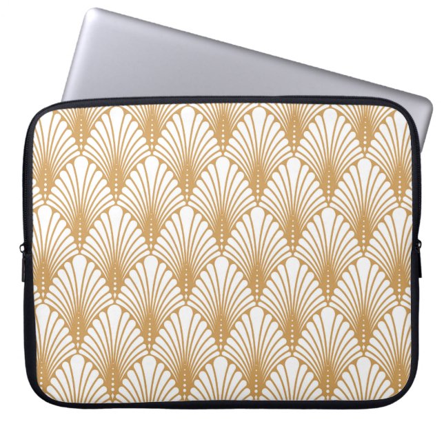 Vintage Arabesque Geometric Seamless Pattern Laptop Sleeve (Front)