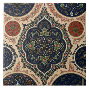 Vintage Arabian Pattern Ceramic Tile