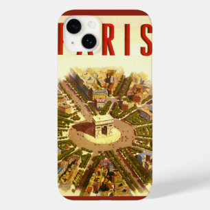Vintage Arc de Triomphe, Paris, France Travel Art Case-Mate iPhone 14 Plus Case