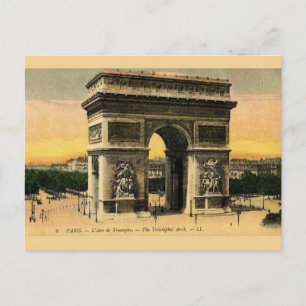 Vintage Arc De Triomphe Post Card