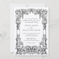 Vintage Arch Vines Ornament Frame Elegant Kraft