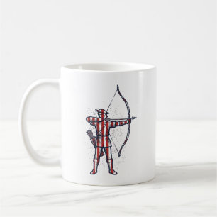 Vintage Archer American Flag Bow Hunting Shirt_1 Coffee Mug