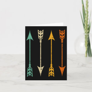 Vintage Archery Arrows For Bow Hunting Retro  Card