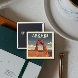 Vintage Arches National Park Magnet