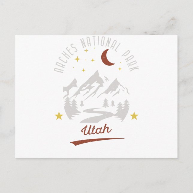 Vintage Arches National Park Utah Postcard (Front)