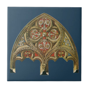 Vintage Architectural Element, Decorative Arches Ceramic Tile