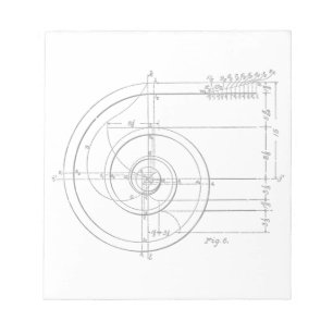 Vintage Architectural Notepad