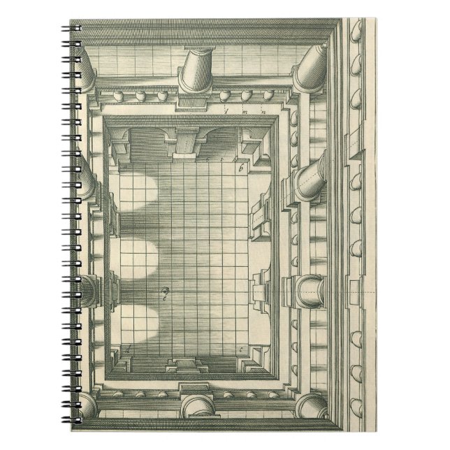 Vintage Architecture, Atrium Courtyard Perspective Notebook (Front)