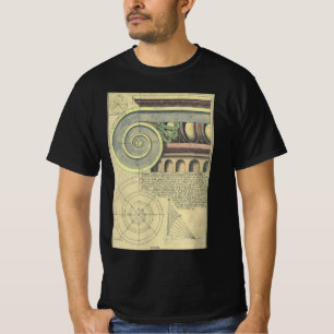 Vintage Architecture; Capital Volute by Vignola T-Shirt