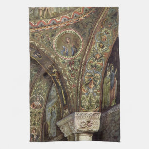 Vintage Architecture, Decorative Arch in a Church Tea Towel
