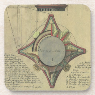 Vintage Architecture, Decorative Capital Crown Coaster