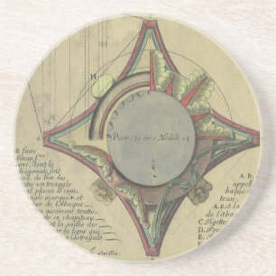 Vintage Architecture, Decorative Capital Crown Coaster