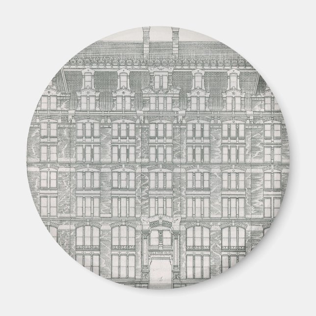 Vintage Architecture, Delaware & Hudson Canal Co. Magnet (Front)