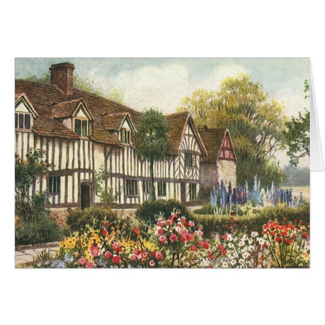 Vintage Architecture Formal Garden English Cottage (Front Horizontal)
