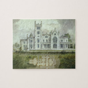 Vintage Architecture, French Chateau Floor Plans Jigsaw Puzzle