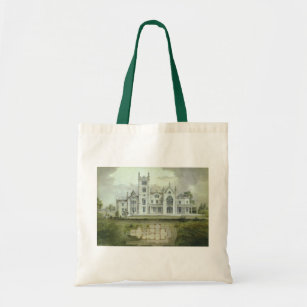 Vintage Architecture, French Chateau Floor Plans Tote Bag
