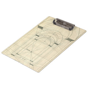 Vintage Architecture, Renaissance Arch Perspective Clipboard