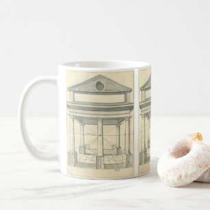 Vintage Architecture, Roman Portico with Columns Coffee Mug