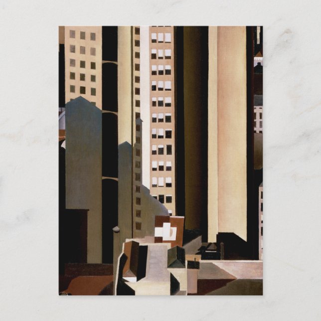 Vintage Architecture, Skyscrapers by Sheeler, 1922 Postcard (Front)