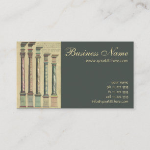 Vintage Architecture, the 5 Architectural Orders Business Card