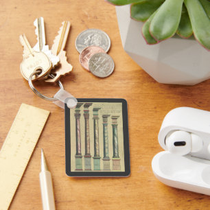Vintage Architecture, the 5 Architectural Orders Key Ring