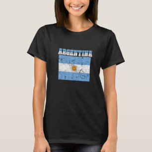 Vintage Argentina Argentinian Flag Pride Gifts Pre T-Shirt