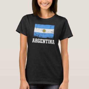 Vintage Argentina Argentinian Flag Vintage Argenti T-Shirt