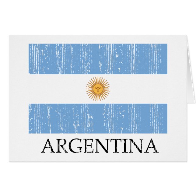 Vintage Argentina Flag (Front Horizontal)