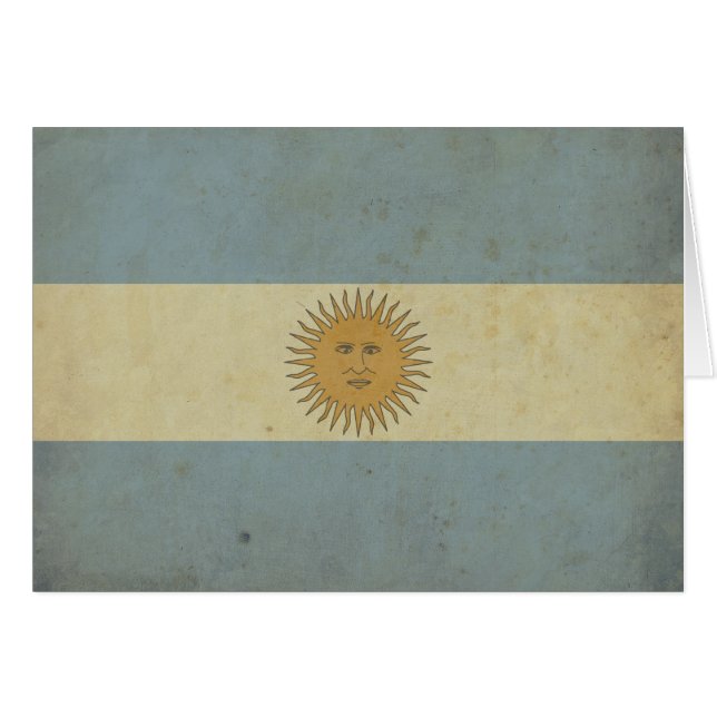 Vintage Argentina Flag (Front Horizontal)